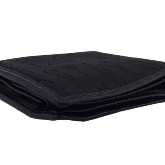 BVLGARI Bifold Wallet Logomania Canvas x Leather Authentic Used - Picture 2 of 10